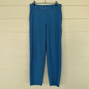 Sparkly Trouser Dress Pants Glitter Blue Glam Party Festive Rave Teacher Medium